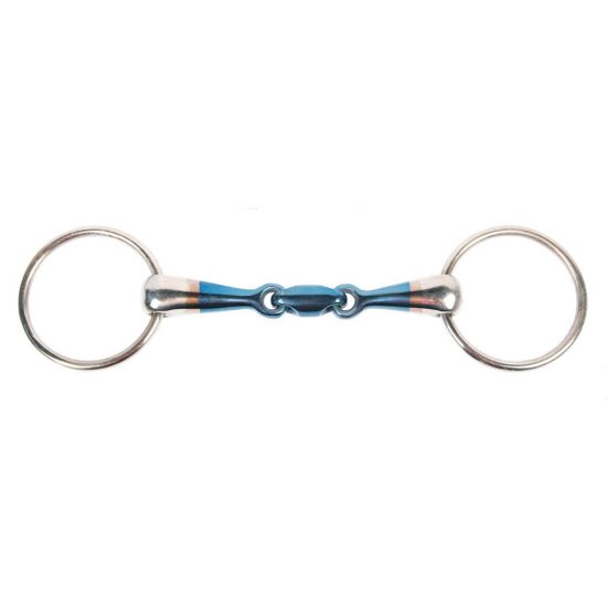 lozenge link sweet iron snaffle loose ring bit equine-tack.com