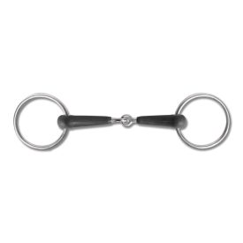 Rubber Mouth Loose Ring Snaffle Bit