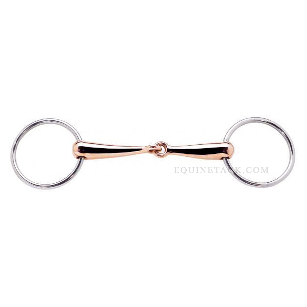 Copper Mouth Snaffle Bit Loose Ring