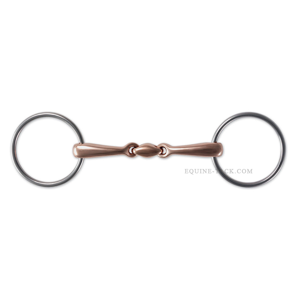 Copper Mouth Lozenge Snaffle Bit