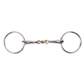 Loose Ring Snaffle Bit Copper Lozenge