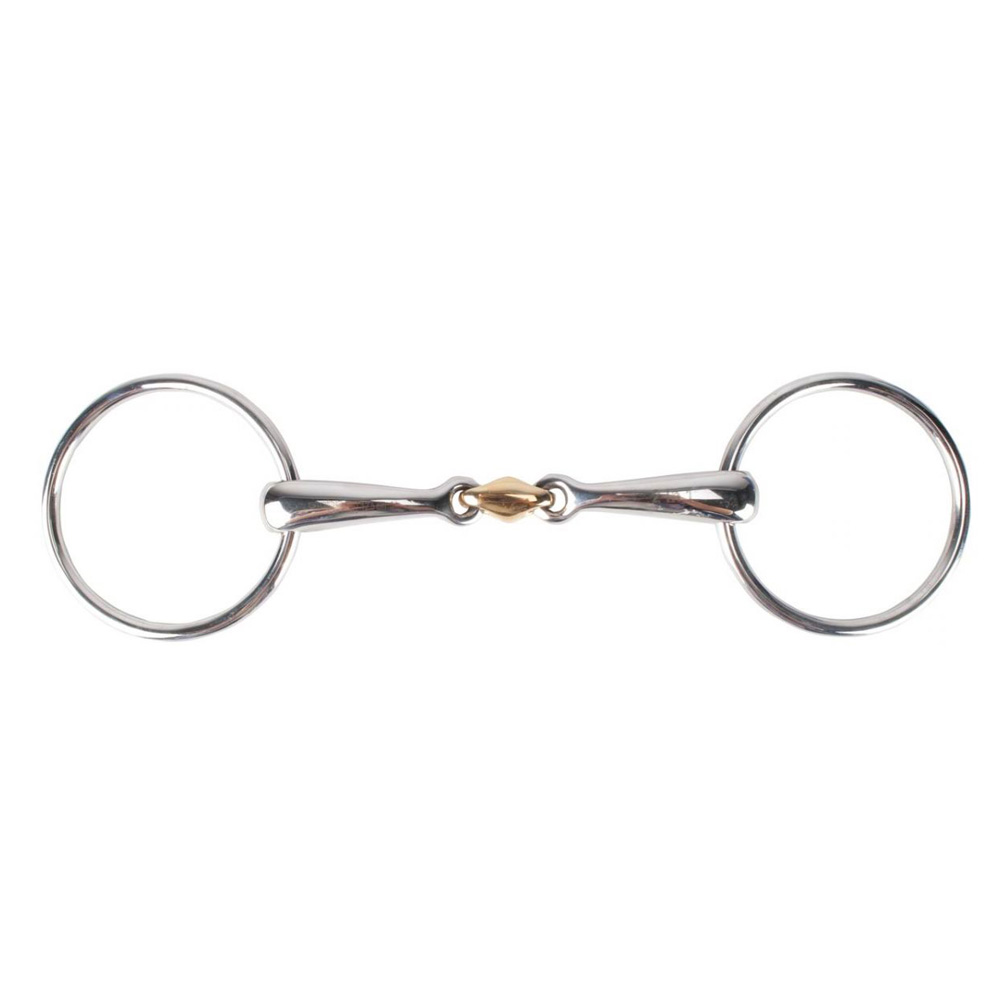 Loose Ring Snaffle Bit Copper Lozenge