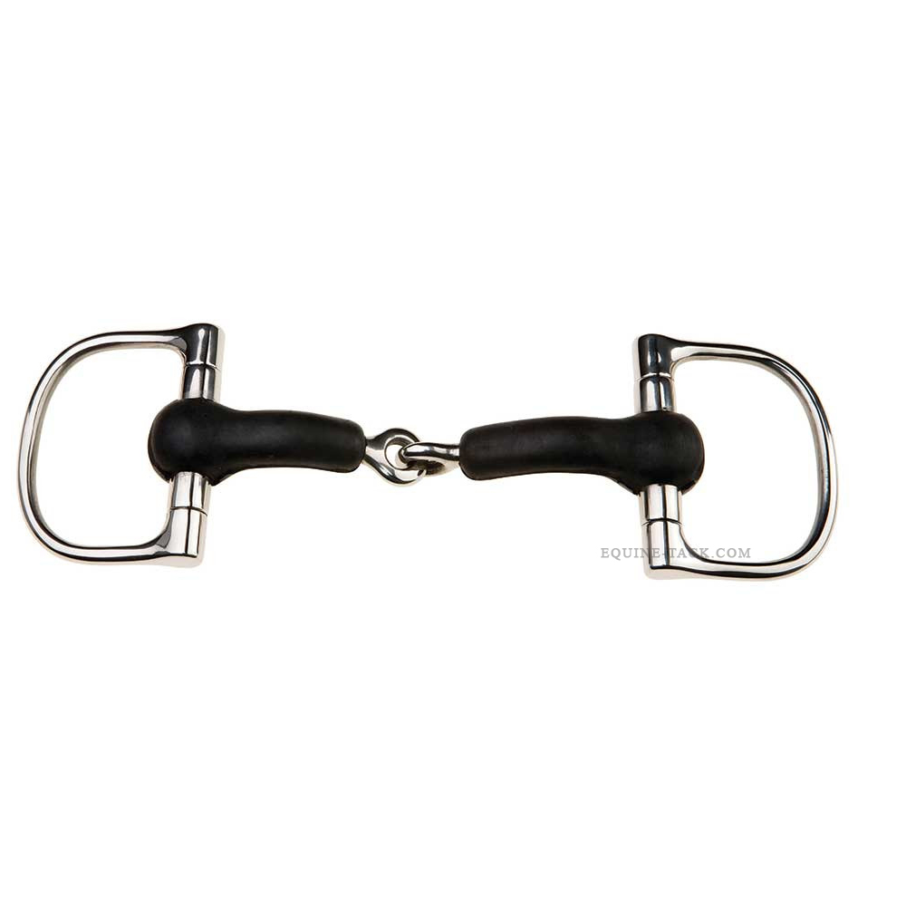 Rubber Mouth D-Ring Snaffle Bit