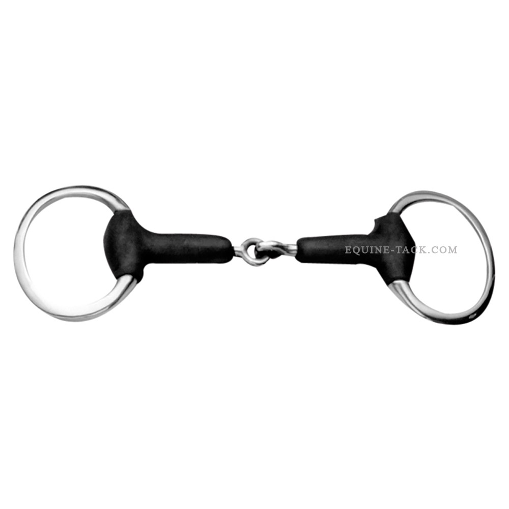 Soft Rubber Eggbutt Snaffle Bit