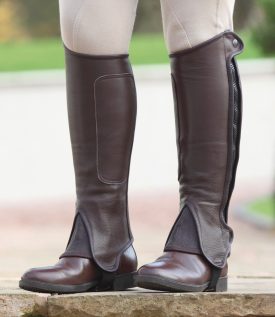 Full Grain Leather Half Chaps