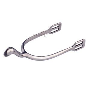 Swan Neck Dressage Spurs With Disc Rowels