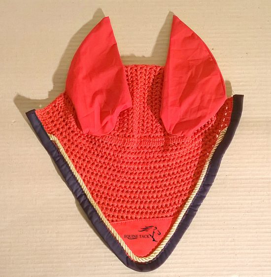 horse fly mask red