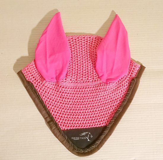 horse fly mask pink