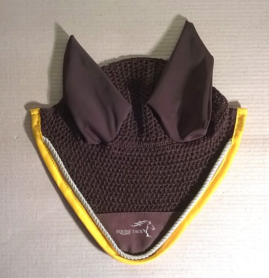 horse fly mask brown