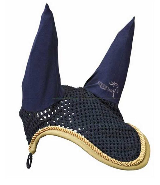 fly-mask-ear-net-fly-hood-navy-blue