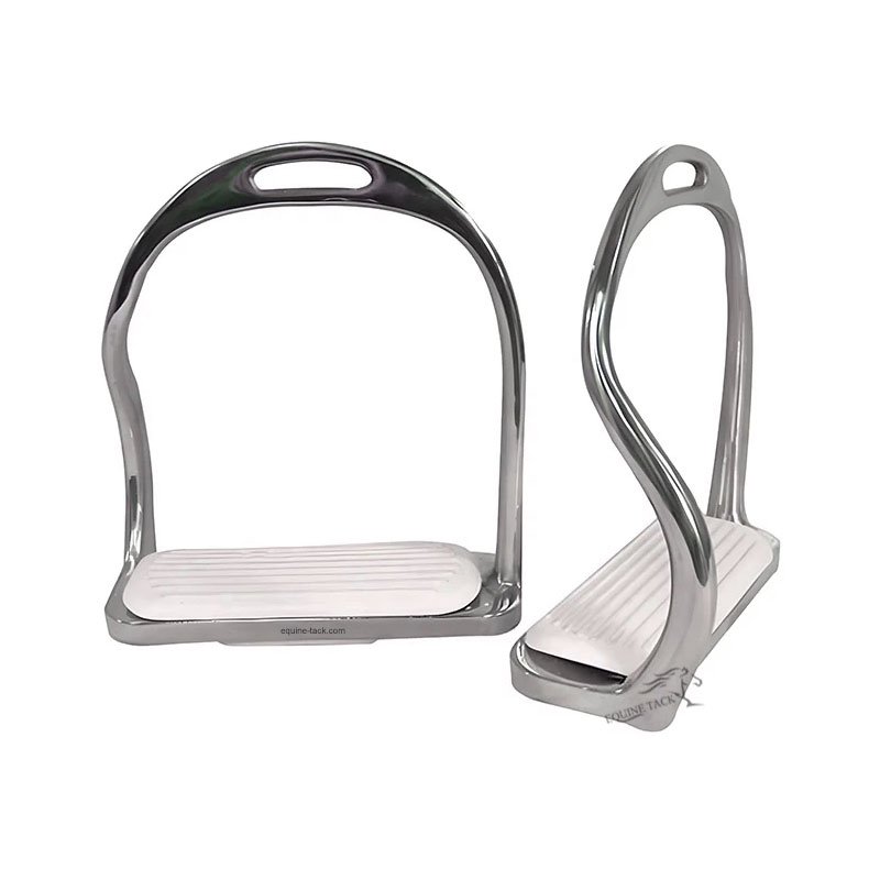 horse riding safety stirrups stainless steel bent leg
