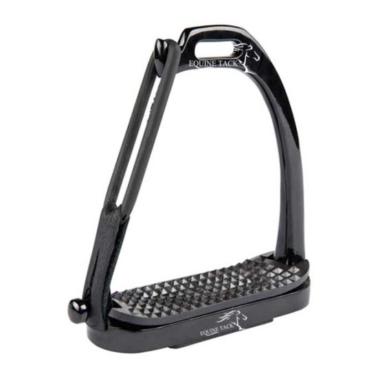 peacock stirrups black coated