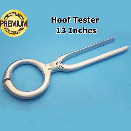 equine hoof care tool, hoof tester round