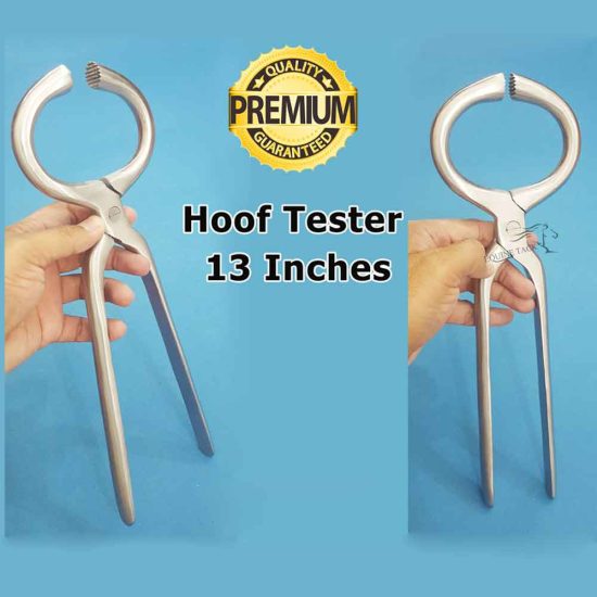 equine hoof care tool, hoof tester round