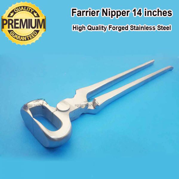 blacksmith forged farrier tool horse hoof nipper 14" care