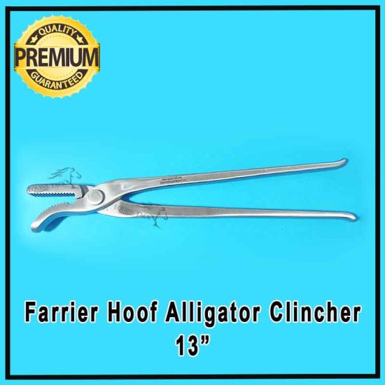 Farrier clincher horseshoe hoof nail clincher alligator clincher