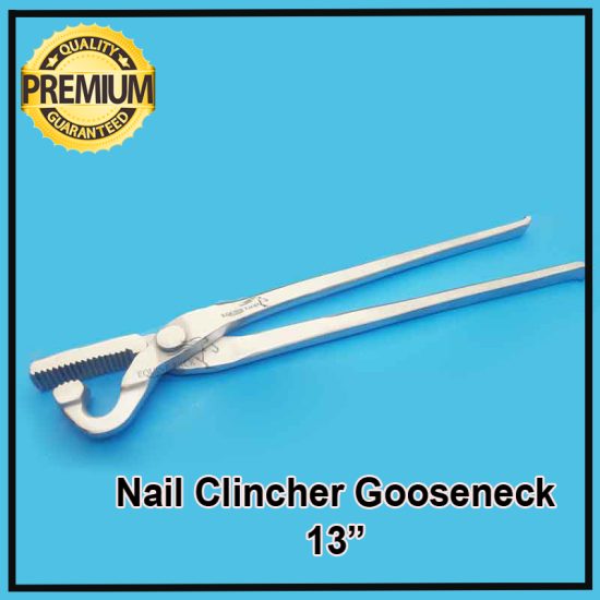 farrier blacksmith horse hoof nail clincher gooseneck