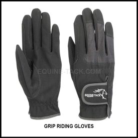 Suede Mesh Riding Gloves