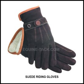 Suede Riding Gloves