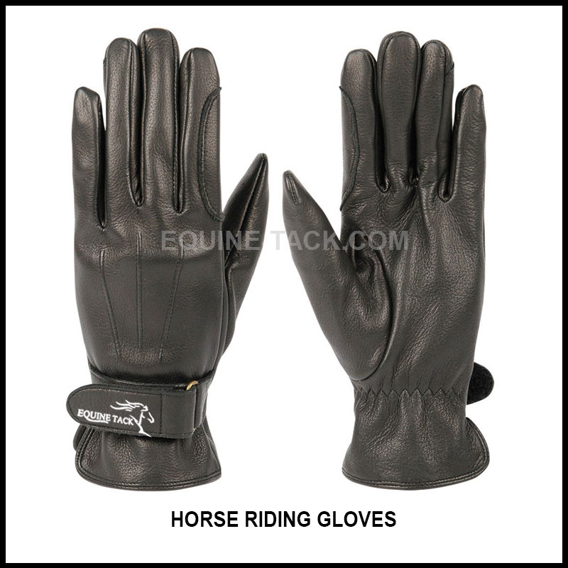 HORSE RIDING GLOVES LEATHER EQUESTRIAN