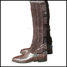 Suede Half Chaps Brown